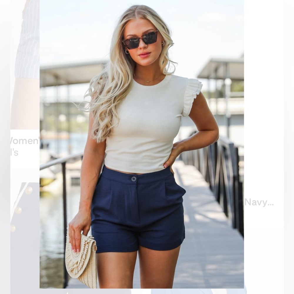 Classic Navy Women's Dress Shorts